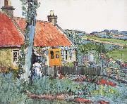 George Leslie Hunter Cottage,Near Largo oil painting reproduction